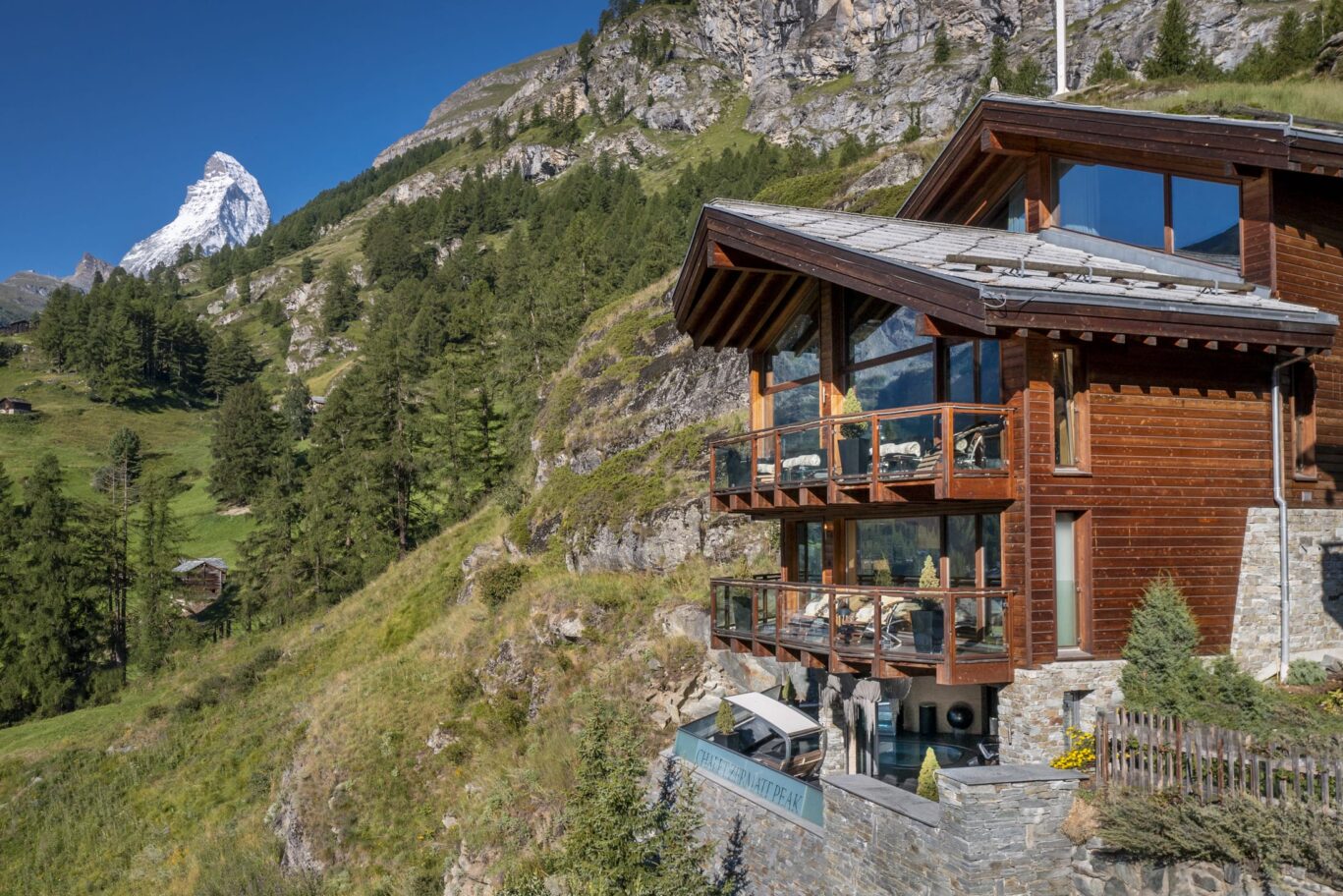 a. Chalet Summer Drone shot MH